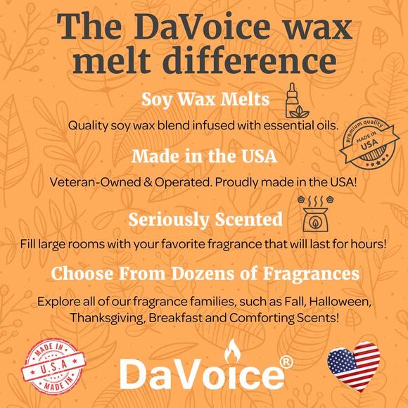 5 Pack - Caramel Apple Cinnamon Pumpkin Spice Vanilla Marshmallow Fall Wax Melts - Picture 7 of 15